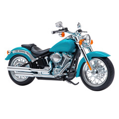 Obraz premium Isolate a classic motorcycle on transparent png background showcase its details in a studio environment captured from a side view for maximum impact