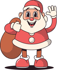 Santa Clause fantasy character vector illustration
