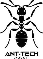 Robotic ant, Metallic insect Robotic, futuristic design, isolated cybernetic ant with glowing accents, robotic insect concept for futuristic