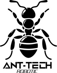 Robotic ant, Metallic insect Robotic, futuristic design, isolated cybernetic ant with glowing accents, robotic insect concept for futuristic