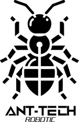 Robotic ant, Metallic insect Robotic, futuristic design, isolated cybernetic ant with glowing accents, robotic insect concept for futuristic