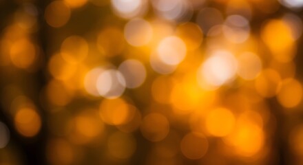 Fototapeta premium 秋を感じさせる柔らかなボケ背景｜黄金色の光と自然が調和したテキスト用素材