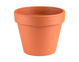 Terracotta pot isolated on transparent background