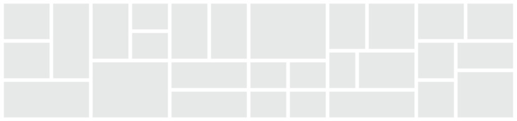 Vector collage for photos. Picture frame. Vector blank in bento grid system