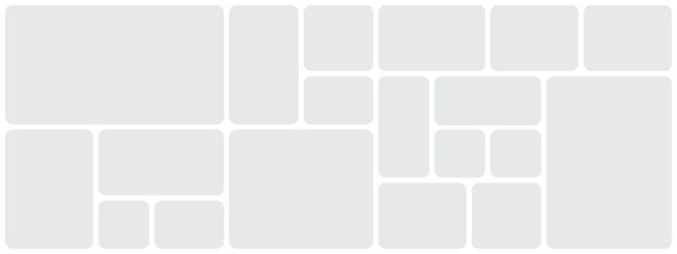 Vector collage for photos. Picture frame. Vector blank in bento grid system