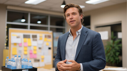 Strategic Vision Workshop Session in Conference Room