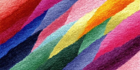 Colorful abstract artwork featuring vibrant stripes in various hues created with watercolors