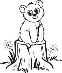 panda bear on a branch