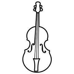 Fototapeta premium upright cello .svg