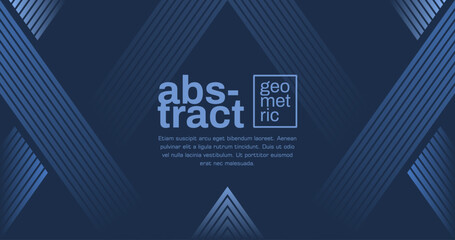 Simple abstract blue background with lines. Simple geometric background.
