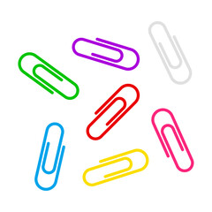 Colorful paper clips