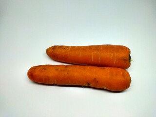 Caroot on white background 