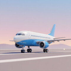 Obraz premium Airplane on Runway