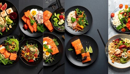 Minimalist food styling on soft backgrounds, featuring fresh ingredients artfully arranged—ideal for blog headers, menu layouts, and culinary branding visuals.