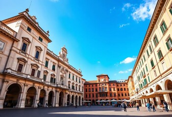 Verona's Piazza delle Erbe, Palazzo Maffei's elegant facade dominates the historic square,   history,  Piazza delle Erbe