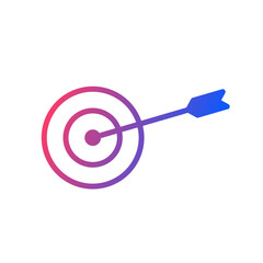 Dart on a red target at the center of a dartboard symbolizing business success and the achievement of marketing goals with 3D accuracy.