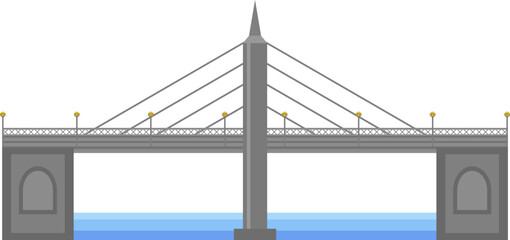 Albert Bridge is a road bridge crossing the River Thames in London, between Chelsea and Battersea, similar to a cable stayed bridge with suspension bridge elements