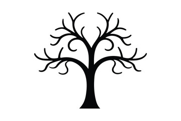 Obraz premium Tree Silhouette Vector Collection