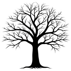 Obraz premium Bare Tree Silhouette