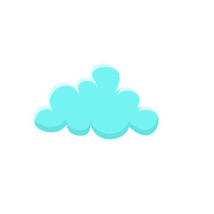 blue sky with cumulus clouds