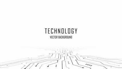 Fototapeta na wymiar AI Artificial Intelligence on circuit board in black and white background. Technology and engineering. Motherboard and HTML code. Isometric electronic motherboard background. Vector illustration.