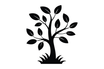 Obraz premium Tree Silhouette Vector Collection
