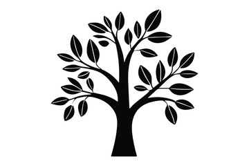Obraz premium Tree Silhouette Vector Collection
