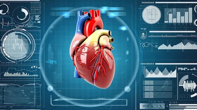 3 d heart anatomy medical graphic