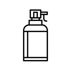 Spray Bottle Outline Vector Icon 