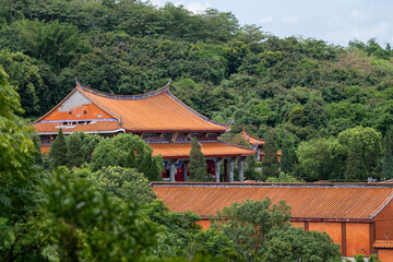 Ancient Architecture Nestled Among Lush Mountains