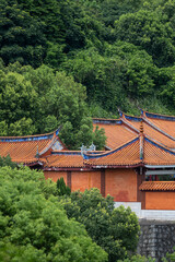Ancient Architecture Nestled Among Lush Mountains