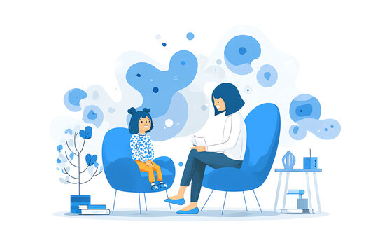 Pediatric Doctor Examining Child Patient in Modern Medical Office - Healthcare and Child Medicine Concept