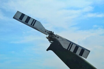 Army combat helicopter tail rotor