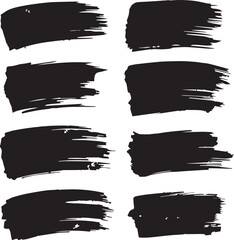 black brush strock set 
