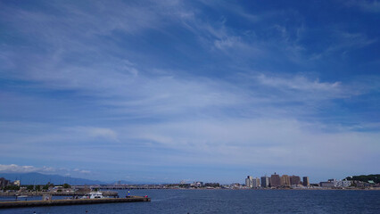 江の島から眺める藤沢市の街並み