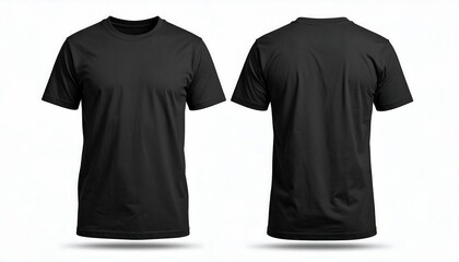 Blank black t-shirt mockup