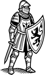 Fototapeta premium Warrior Spartan Art Illustration 