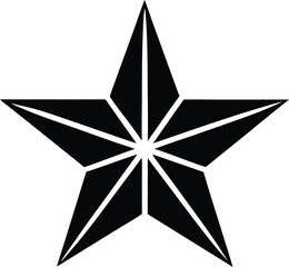 festive star vector icon.