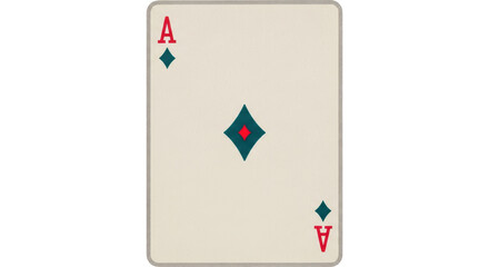Obraz premium Isolated Ace of Diamonds