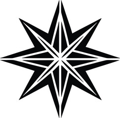 Obraz premium golden xmas star vector icon.