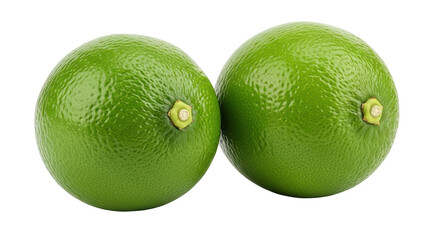 Isolated Limes Green Citrus Fruits
