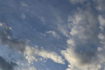 Ethereal Skies Softly Painted a dreamlike atmospheric perspective with billowy clouds and serene