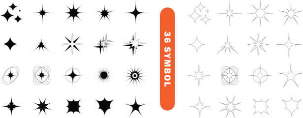 Sparkle star icon. Y2k aesthetic cosmic glitter sparkles . sparkle,star,shine,twinkle,burst,glow,light,flare,shimmer