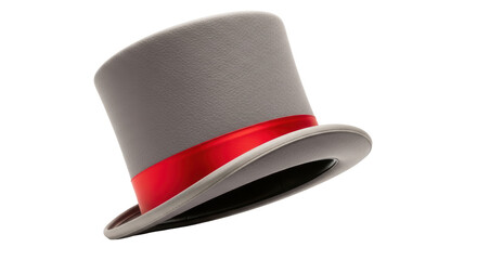 Isolated Hat with Red Stripe, Party Hat