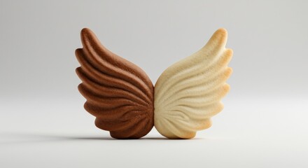 Two-toned cookie wings