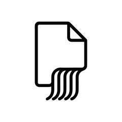 Vector icon of a document 