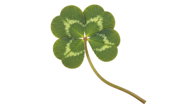 Isolated Four Leaf Clover
