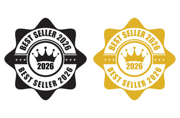 Best Seller 2026 Stamp – Best Seller 2026 Badge Icon Set 