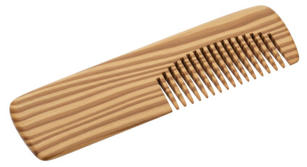 Isolated Wooden Comb