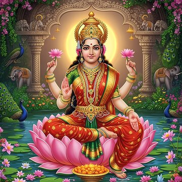 Goddess Lakshmi Maa. Happy Diwali